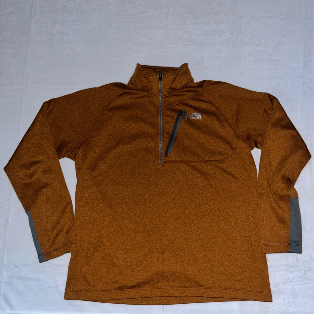 The North Face Men's Rust Zip-Up‎ Sweater